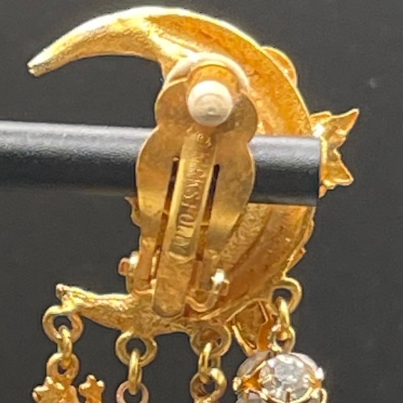 Kirk’s Folly Moon & Butterfly ~ RARE ~ CLIP ON EARRINGS - Picture 9 of 9